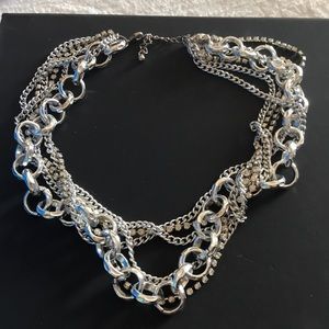 Saks silver chocker